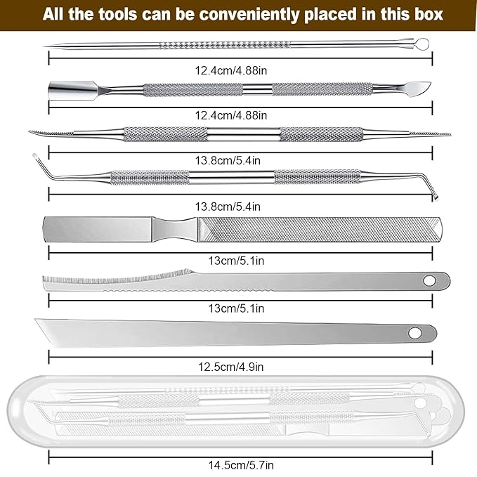 10-Pack Ingrown Toenail Tools Stainless Steel Foot Nail Tools, Heavy Duty Sharp - Image 3
