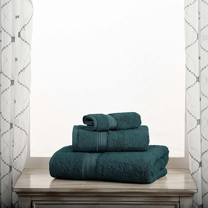 Superior Egyptian Cotton Pile 3 Piece Towel Set, Includes 1 Bath, 1 Hand - Image 7