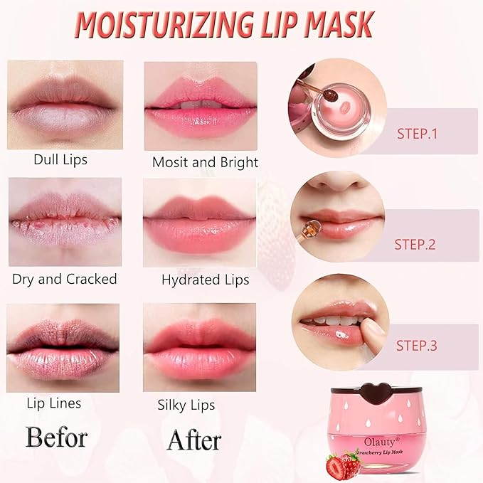 6 PCS Bee Lip Balm Honey Pot, Honey Lip Balm Bulk, Moisturising Sleep Lip Mask - Image 4