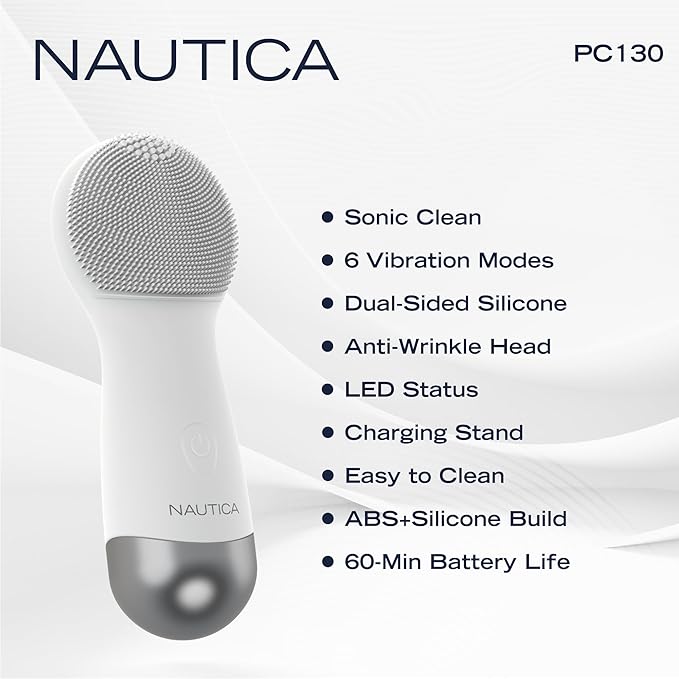Nautica PC130 Sonic Facial Cleansing Brush Made - Image 8