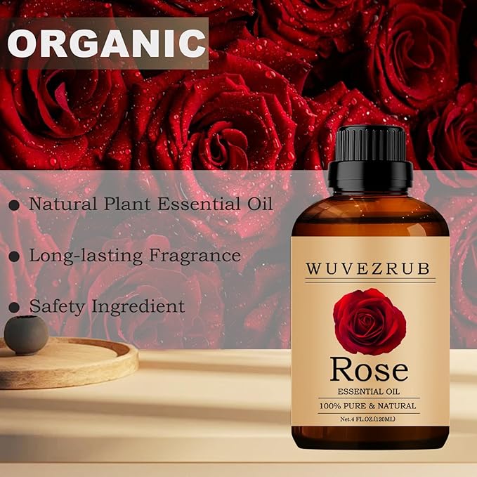 Rose Essential Oil, 120ML Pure and Natural - Image 4