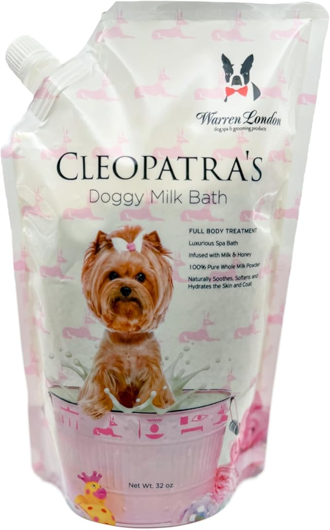 Warren London Cleopatra's Doggy Milk Bath 32oz | Luxurious Dog Shampoo and by WarrenLondon