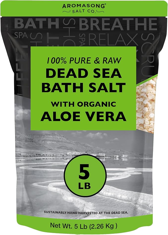Aromasong 5 lbs Raw Dead Sea Salt by Aromasong