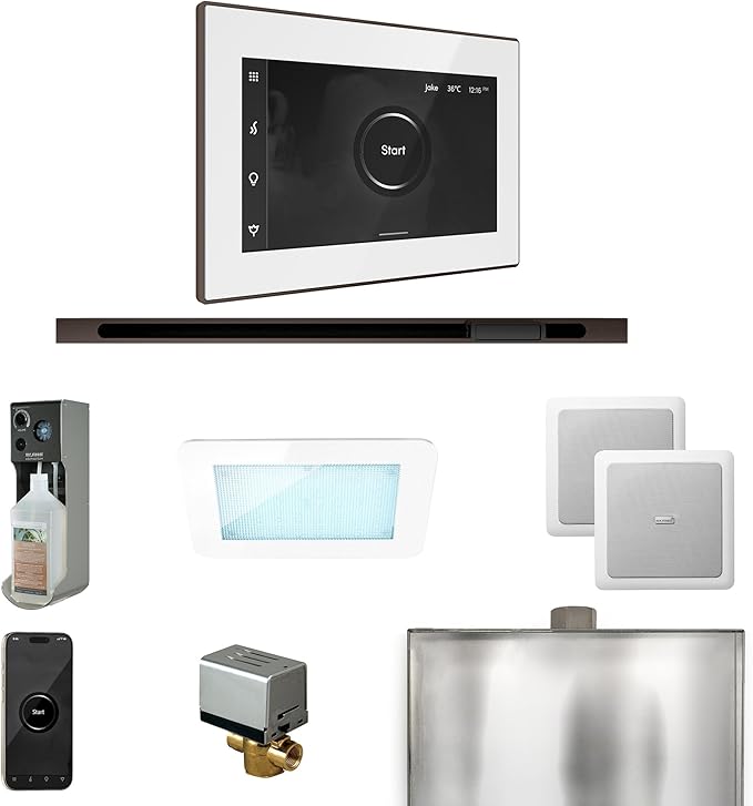 Mr Steam XDream Steam Shower Pkg w/iSteamX Control and Linear Steamhead in by MrSteam