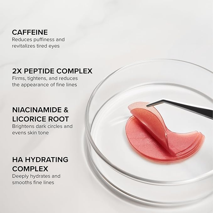 DRMTLGY Brightening Eye Masks – Biodegradable Hydrogel Under Eye Patches - Image 5