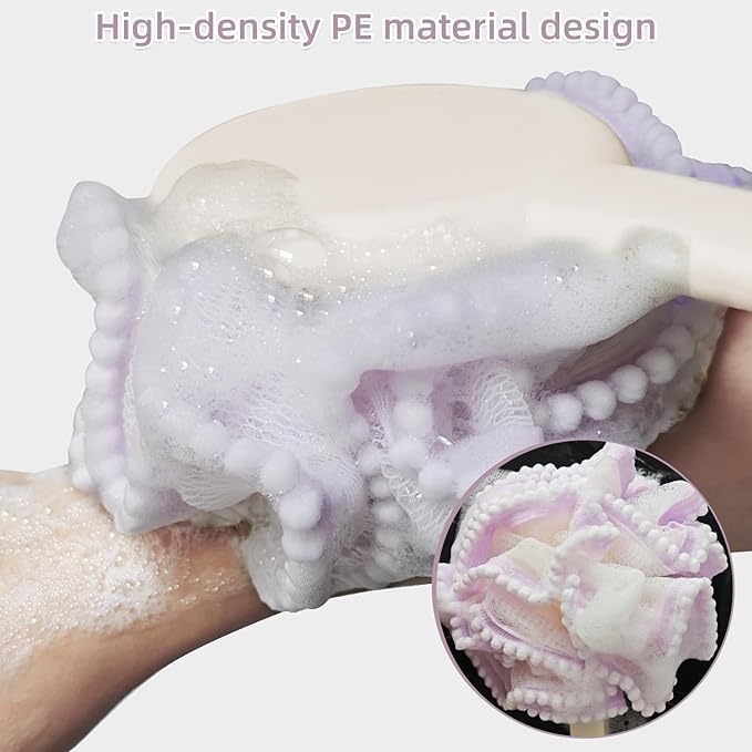 Loofah Sponge with Handle, Back Scrubber Brush - Image 5