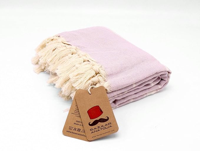 Bazaar Anatolia Turkish Beach Towel – 100% Cotton, Quick Dry, Sand Free Towel - Image 6