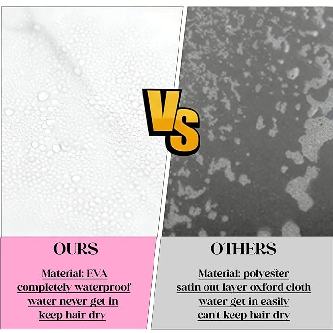 2 Pcs Large Shower Cap for Braids, Extra Long Shower Cap for Women Long Hair & - Image 5