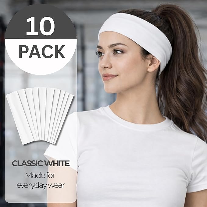 Styla Hair Headbands for Women Stretch Fashion Head Bands 10 Pack Non-Slip Head - Image 2