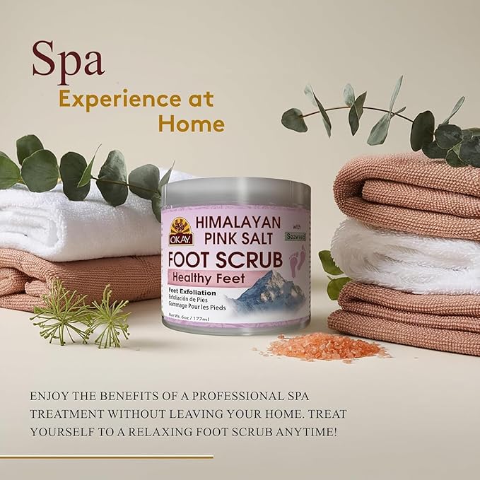 OKAY Himalayan Pink Salt Foot Scrub - Image 5