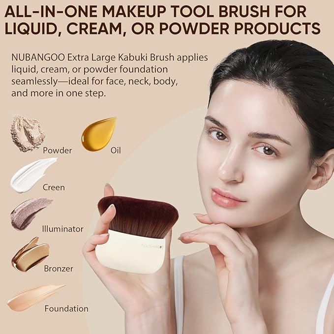 Extra Large Body Makeup Brush, Tanning Brush, Self Tanner, Foundation Bronzer - Image 4