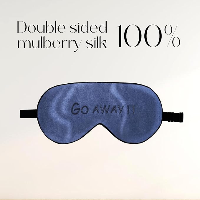 ZIMASILK 100% Natural Silk Sleep Mask Blindfold, Adjustable Super-Smooth Soft - Image 3