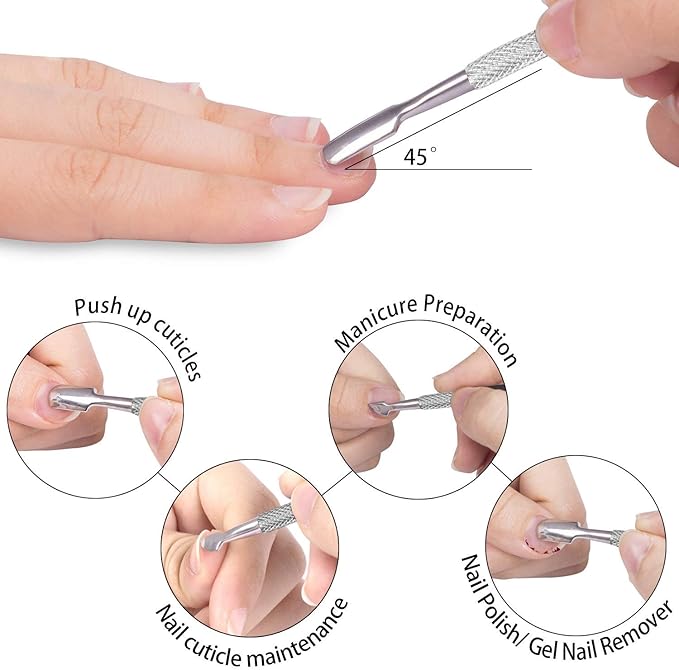 6 Packs Cuticle Trimmer with Pusher - Image 4