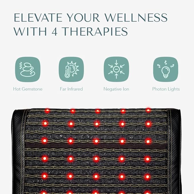 HealthyLine Jet Mat Pillow – Far Infrared Gemstone Heating Pad - Image 2