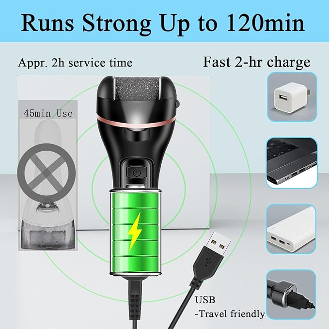 Callus Remover for Feet Electric Foot File, 13-in-1 Professional Pedicure Tools - Image 4
