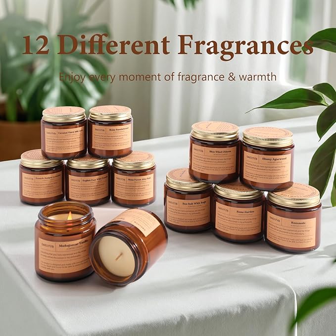 12 Pack Candles for Home Scented, Scented Candles Gift Set for Women &Men - Image 4