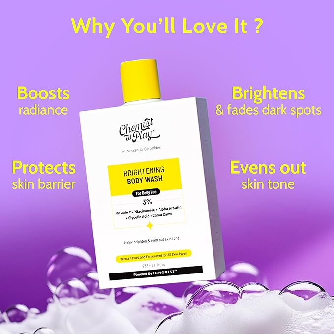 Chemist at Play Brightening Body Wash|Glowing Skin Vitamin C Bodywash | Helps - Image 2