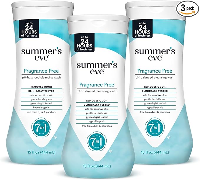 Summer's Eve Fragrance Free All-Over Feminine Wash, Gentle pH-Balanced Body Wash by SummersEve