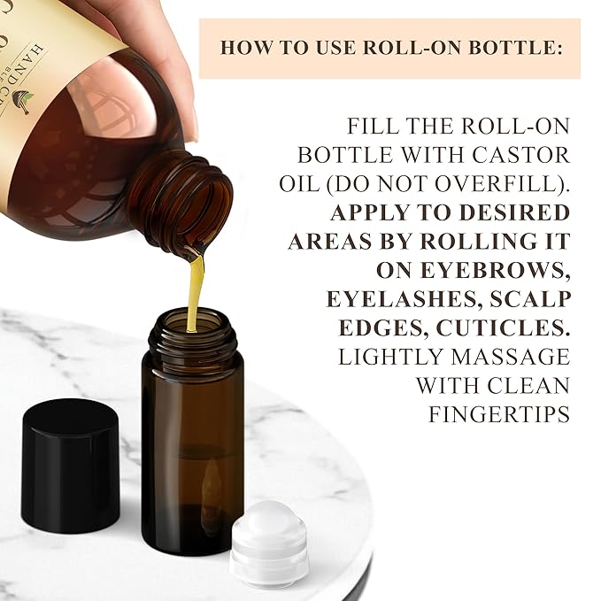 Handcraft Blends Organic Castor Oil 16 Fl Oz | Roll on Bottle | 100% Pure and - Image 6