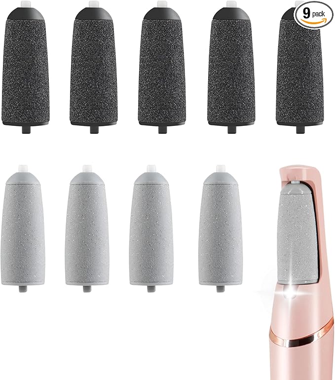 9 Pack Pedicures Replacement Heads by Haootadiy