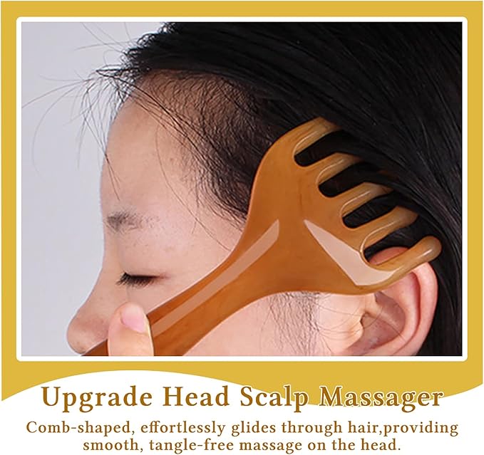 GSHOW Scalp Massager Handheld Comb Resin Relax Massage Tool - Image 4