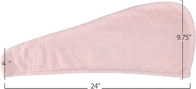 EXPRESSIONS Microfiber Hair Towel in Pink - Image 7