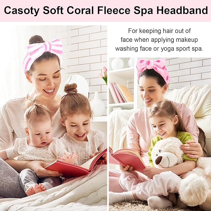 Casoty 12 Pcs Makeup Headband, Spa Headband - Image 4