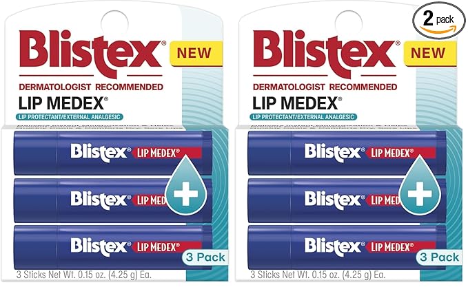 Blistex Lip Medex Stick, 0.15 oz Each, Advanced Hydration, Medicated Relief by BLISTEXLIPCARE
