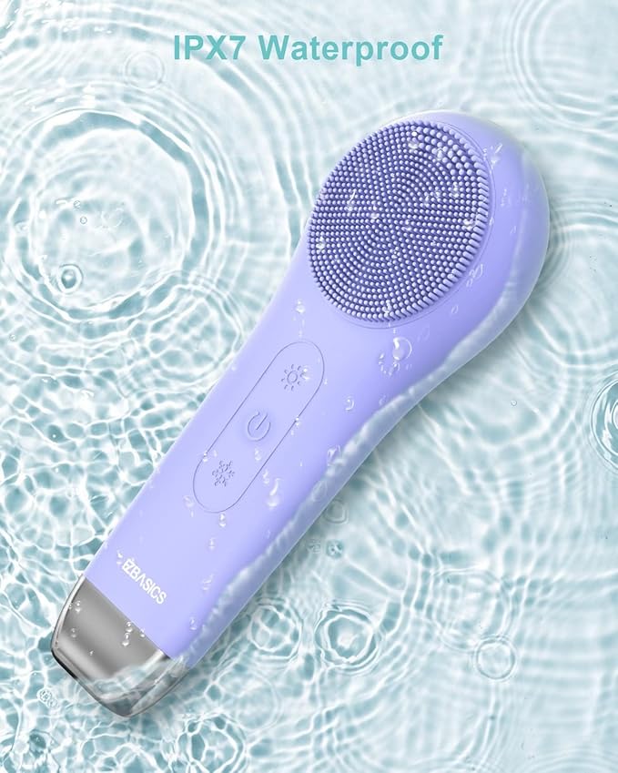 EZBASICS Facial Cleansing Brush face Scrubber Waterproof Face Scrub Brush - Image 6