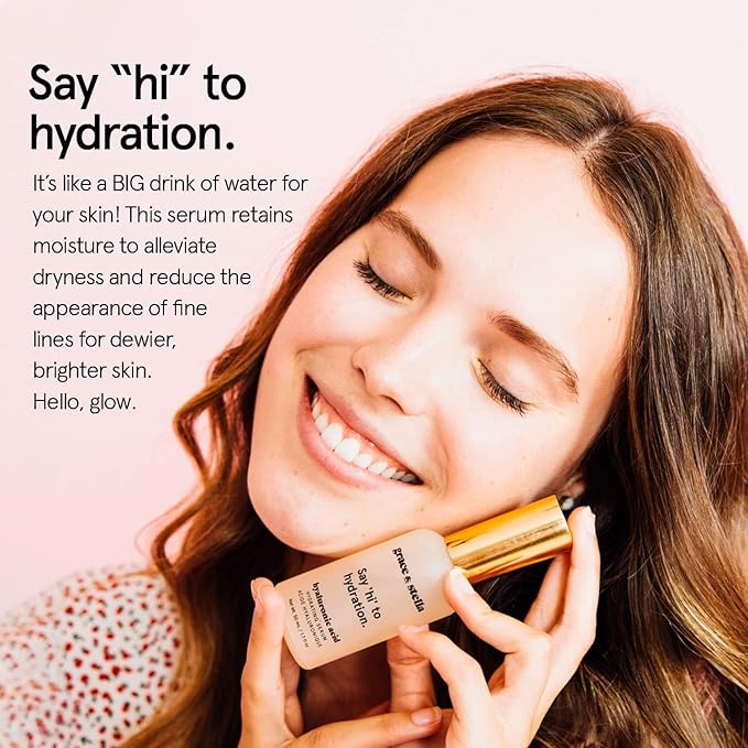grace & stella Award Winning Hyaluronic Acid Serum Hydrating Hyaluronic Acid - Image 2