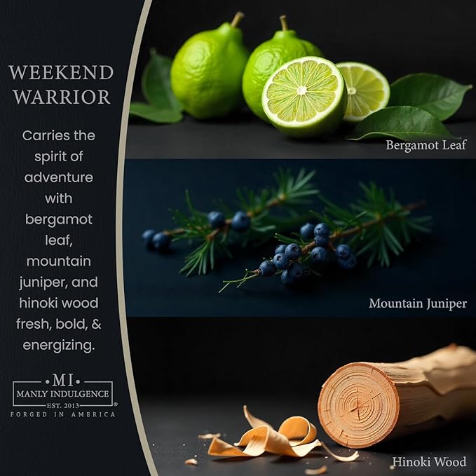 Manly Indulgence Weekend Warrior Scented Wax Melts, Wax Melt Warmer Cubes - Image 2