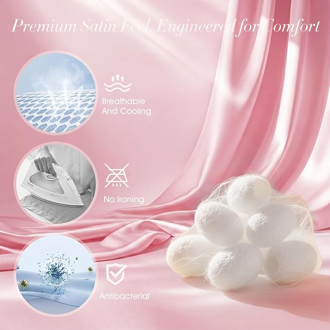 LC-dolida Satin Silk Bonnet for Sleeping Women Men, Hair Bonnet for Curly & - Image 4
