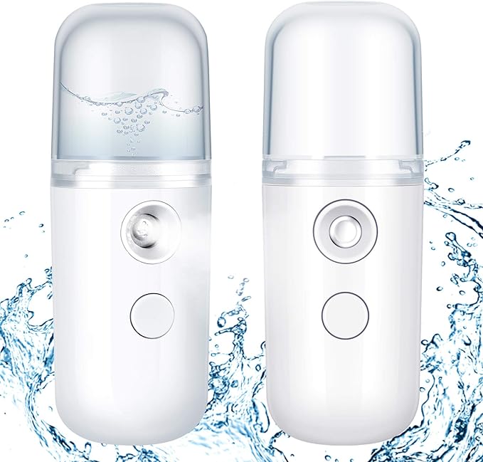 Honoson 2 Pack Nano Facial Mister Spray Bottle Handheld Humidifier Portable by Honoson