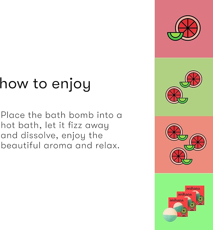 ANIHANA Bath Bomb with Coconut Oil, Paraben Free, Hand-Crafted Luxury Fizzers - Image 4