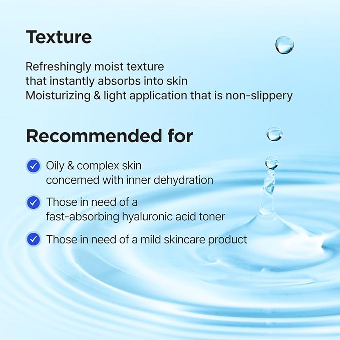 ISNTREE Ultra-Low Molecular Hyaluronic Acid Toner 300ml, 10.14 fl.oz | Korean - Image 7