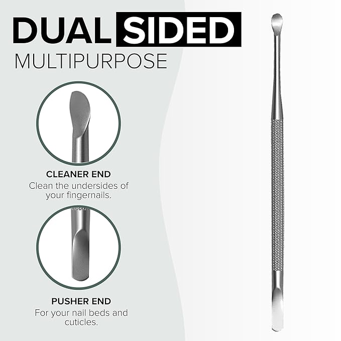 Stainless Steel Nail Cuticle Pusher - Image 3