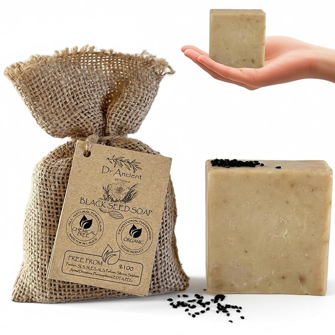 Dr. Ancient Black Seed Soap Bar – Organic, Vegan Handmade Soap by DrAncient
