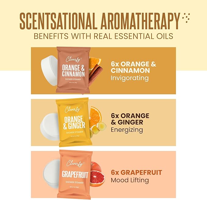 Cleverfy Citrus Shower Steamers Aromatherapy - Image 5