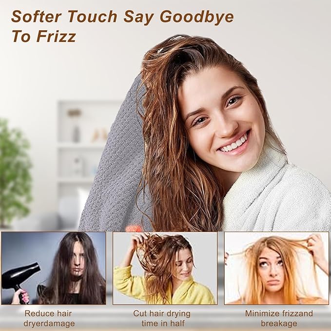 Microfiber Hair Towel for Women: Ideal Christmas Stocking Stuffer for Women - Image 7