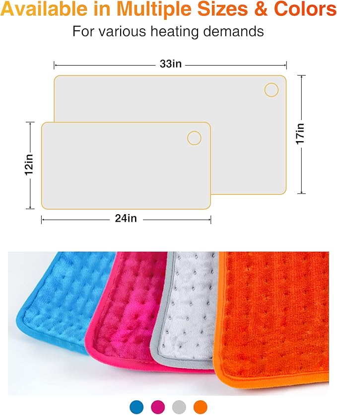 WOOMER Extra Large Heating Pad, Electric Heating Pad - Image 8