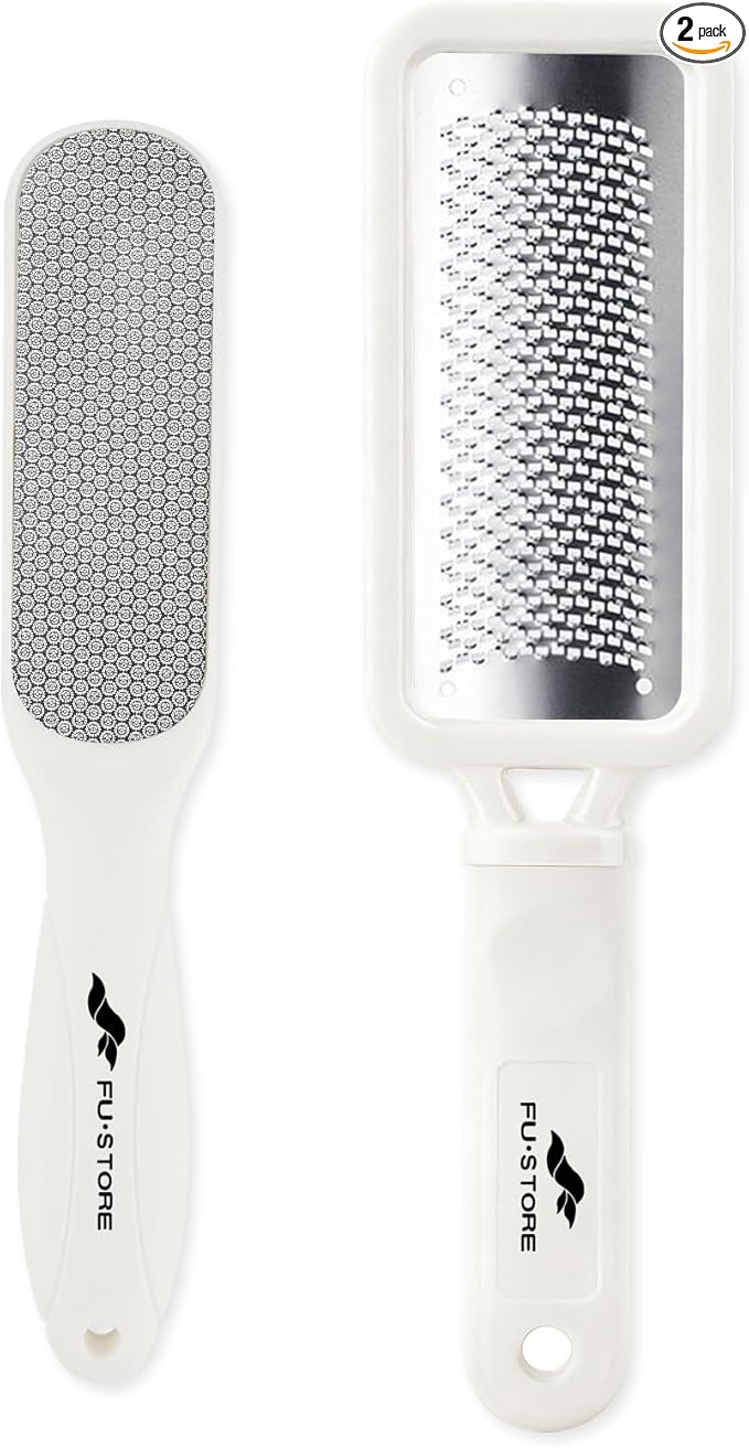 Fu Store 2 Pack Foot Files Callus Remover Stainless Steel Foot Rasp and Dual by FuStore