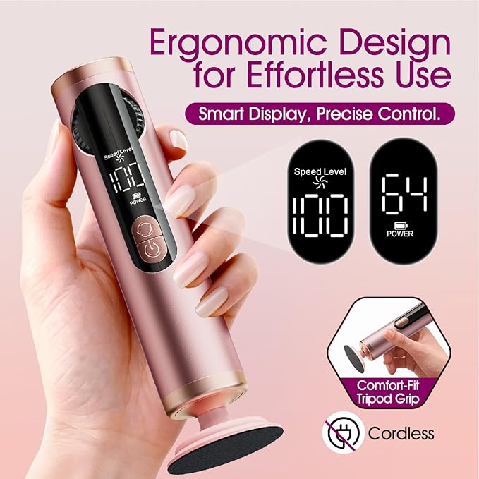 Electric Foot Callus Remover Rechargeable, Professional Pedicure Tools - Image 3
