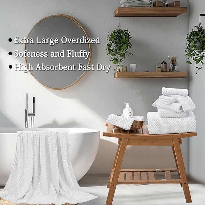Extra Large Bath Towels Set 35x70 Inches - Image 4
