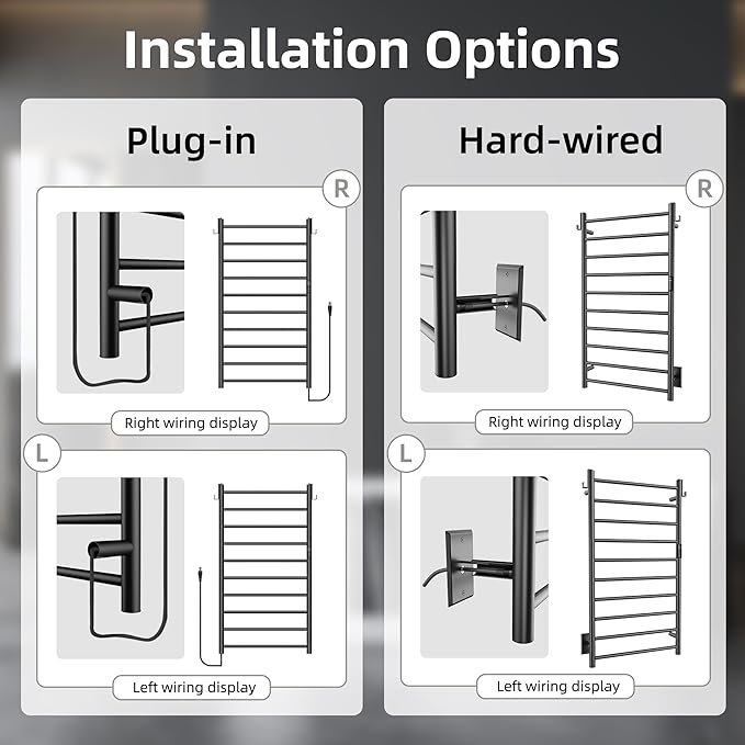P&Dlusir Towel Warmer, Heated Towel Rack - Image 6