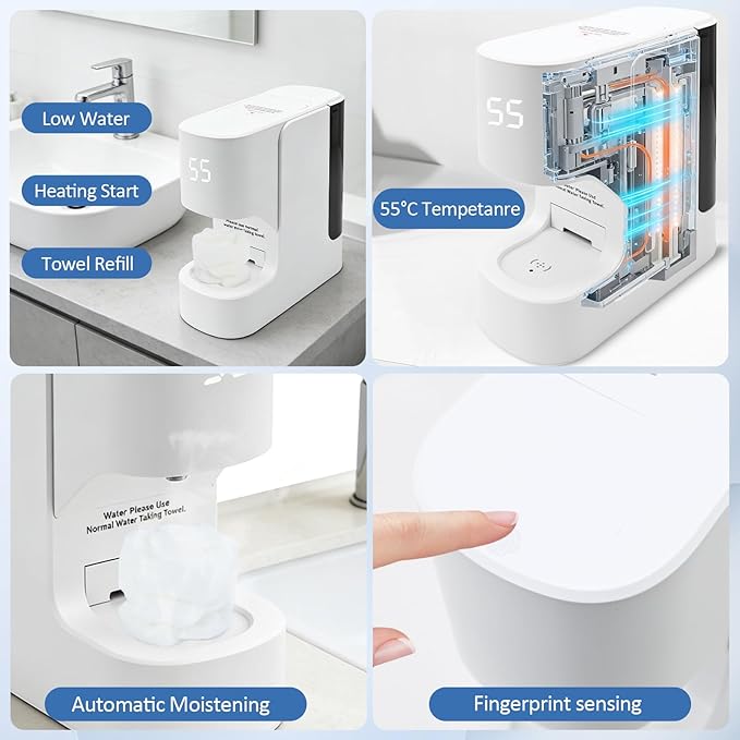 Hot Face Towel Warmer with Voice Alert - Image 4