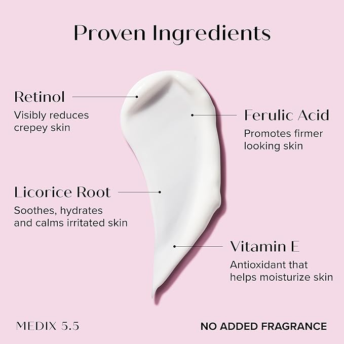 MEDIX Exfoliating Glycolic Acid Body Wash & Face Wash + Fragrance Free Retinol - Image 7