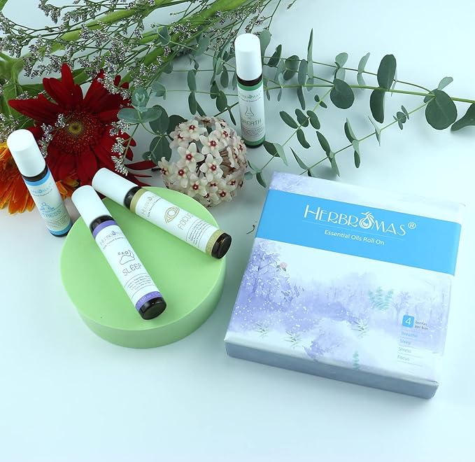 Aromatherapy Oils Roller Set, Natural Pre-diluted Essential Oils Roll On - Image 6