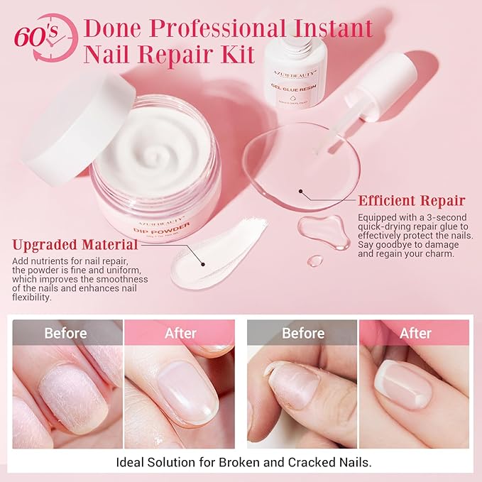 AZUREBEAUTY Nail Repair Kit Transparent Crystal - Image 2