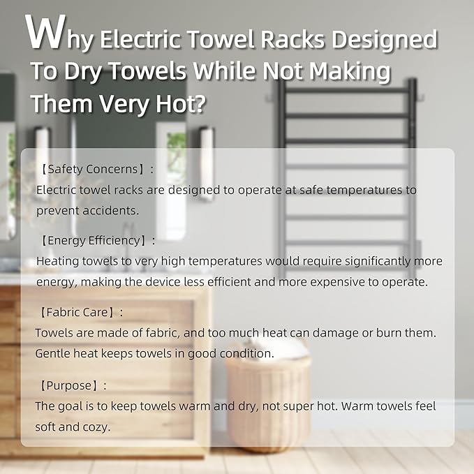 P&Dlusir Towel Warmer, Heated Towel Rack - Image 8