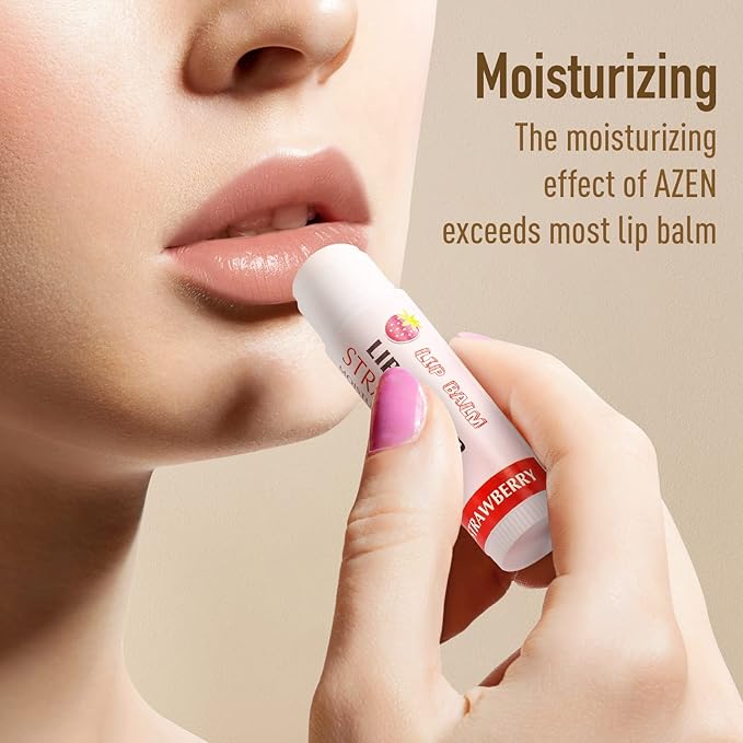 AZEN 50 Pack Lip Balm Bulk, Moisturizing Lip Balms - Image 2